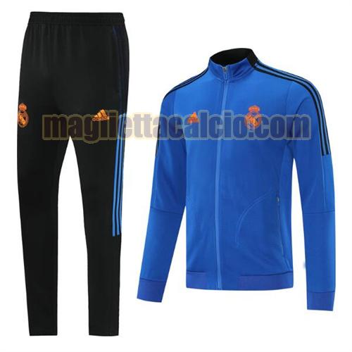 tuta sportiva scollo alto real madrid uomo giallo 2021-22