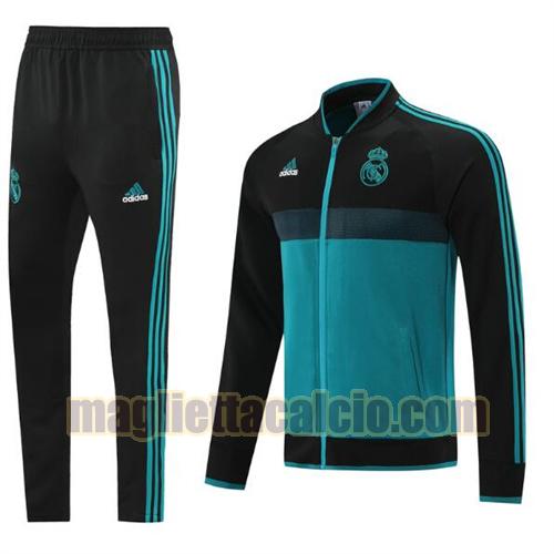 tuta sportiva scollo alto real madrid uomo lago blu 2021-22