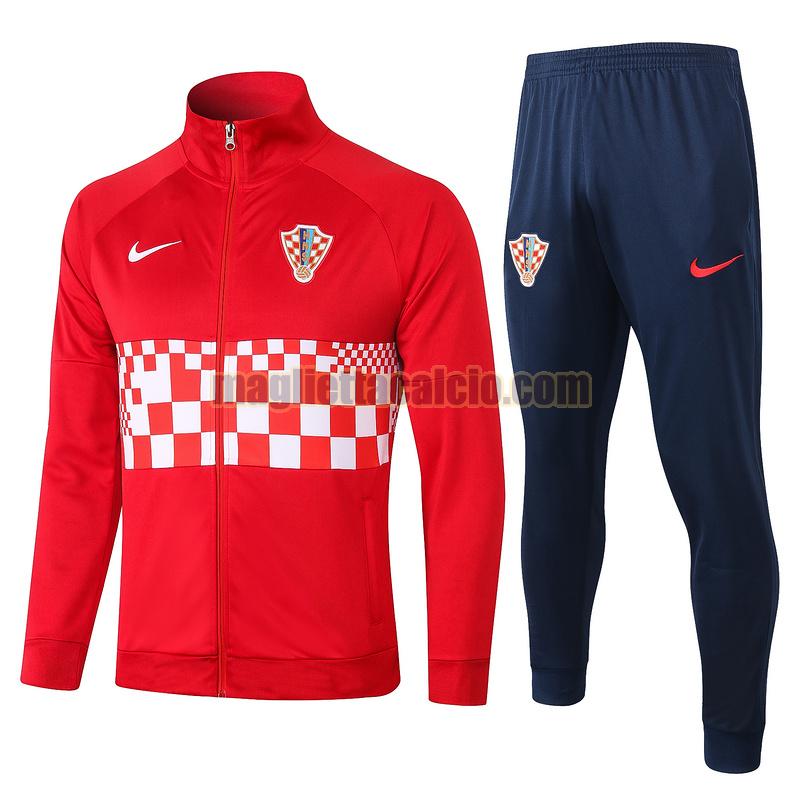 tuta sportiva vendita croazia uomo rosso 2020-2021