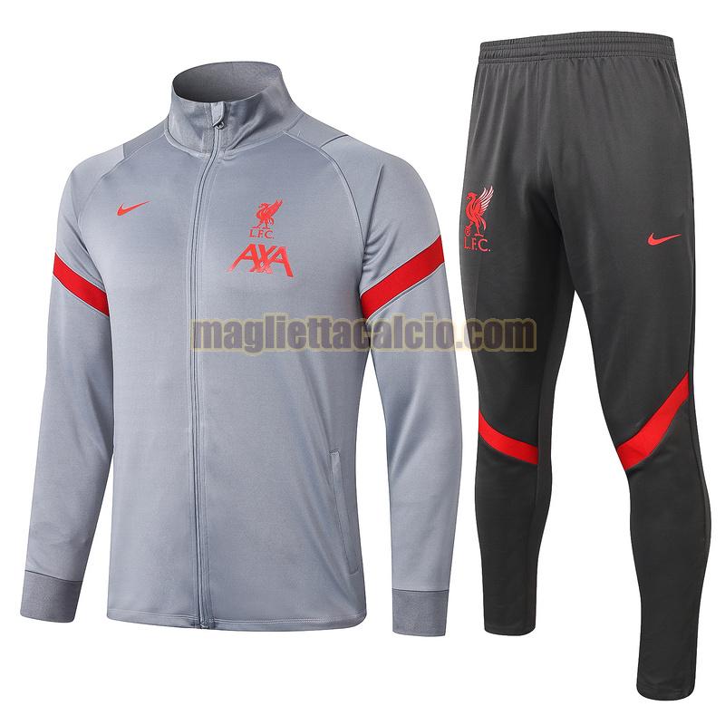 tuta sportiva vendita liverpool uomo grigio 2020-2021