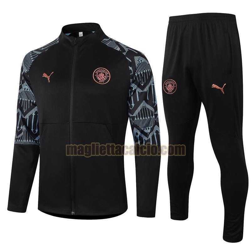 tuta sportiva vendita manchester city uomo nero 2020-2021