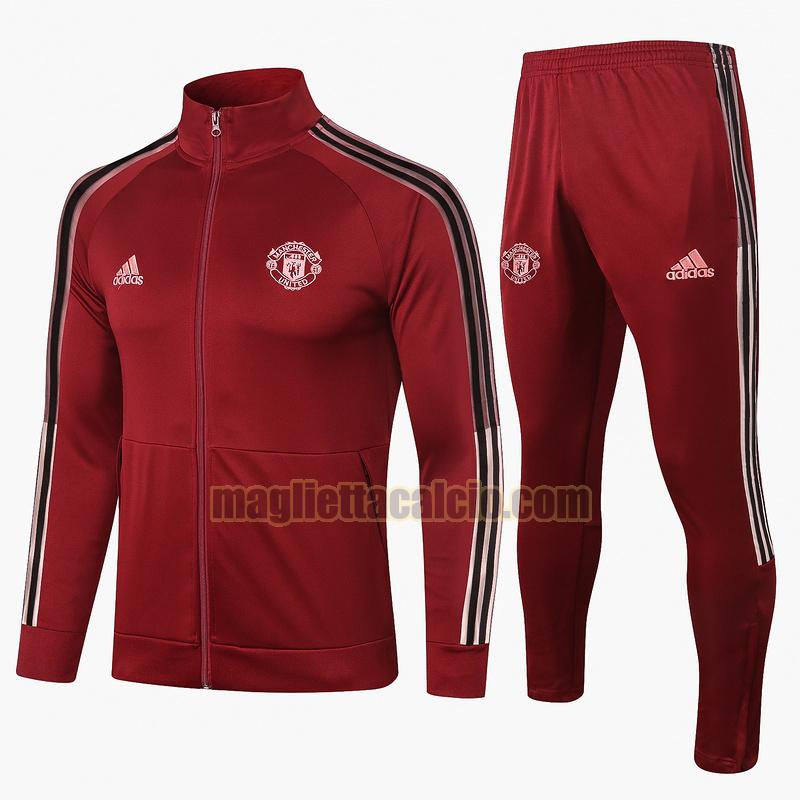 tuta sportiva vendita manchester united uomo rosso 2020-2021