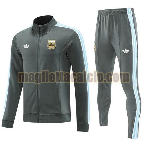 tuta sportivas calcio completo argentina uomo nero 2024-2025