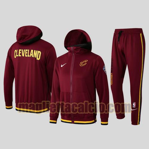 tuta sportivo uomo 2021-2022 nba cleveland cavaliers rosso