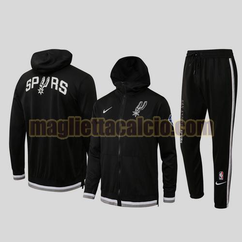 tuta sportivo uomo 2021-2022 nba san antonio spurs nero