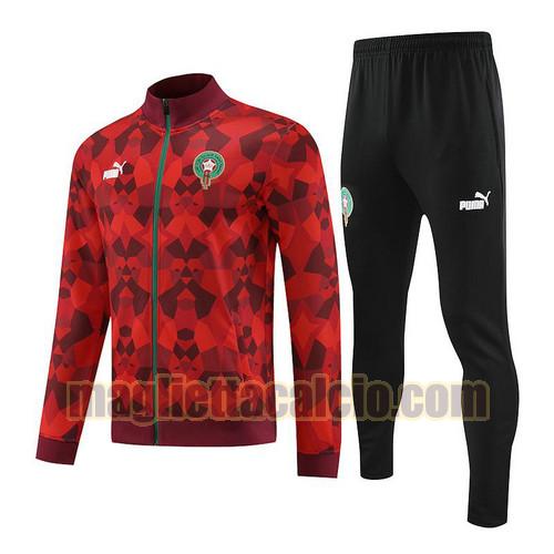 tute calcio 220216a10 as monaco uomo rosso 2023-2024