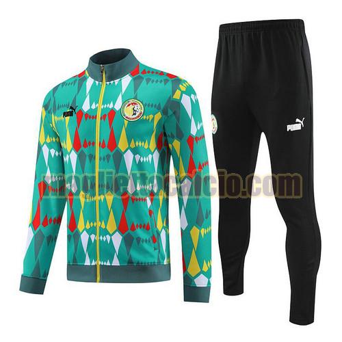 tute calcio 220216a11 senegal uomo verde 2023-2024