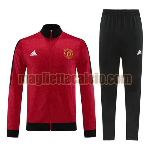 tute calcio 220216a8 manchester united uomo rosso 2023-2024
