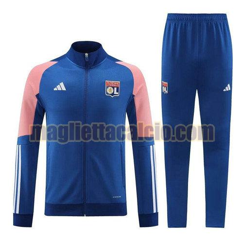 tute calcio olympique lyon uomo blu 2024