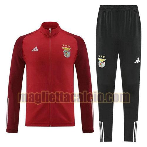 tute calcio sl benfica uomo rosso 2024