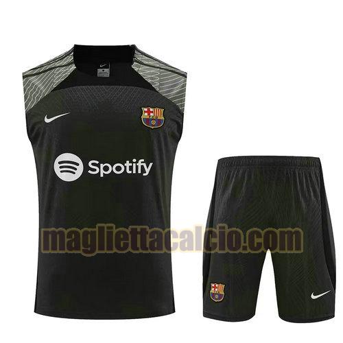 vest maglie barcellona uomo nero 2023-2024