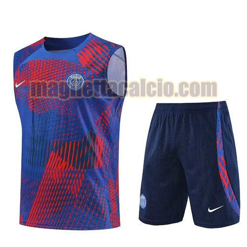 vest maglie paris saint germain uomo blu rosso 2023-24