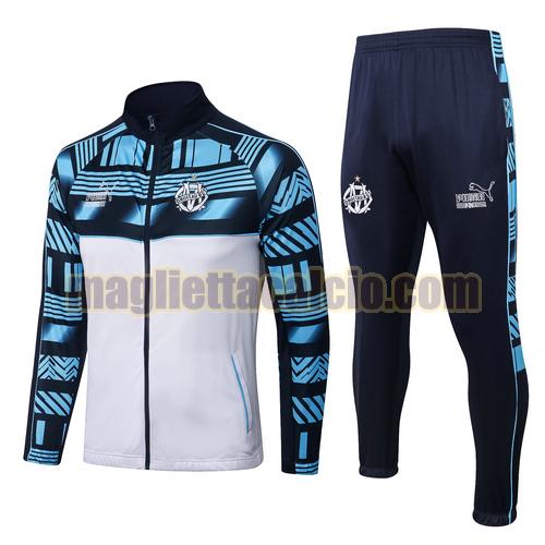 veste + pantalon bianco olympique marsiglia uomo training 2022-2023