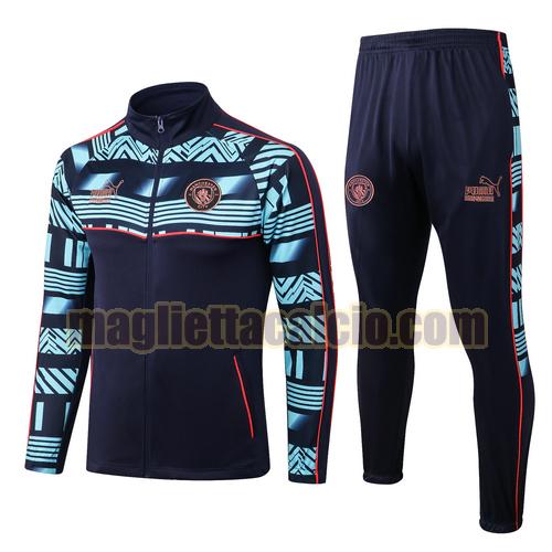 veste + pantalon blu scuro manchester city uomo training 2022-2023