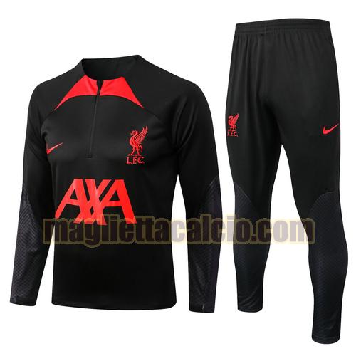 veste + pantalon nero liverpool uomo training 2022-2023