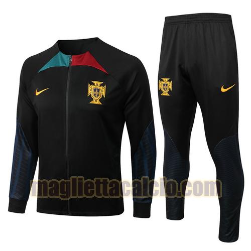 veste + pantalon nero portogallo uomo training 2022-2023