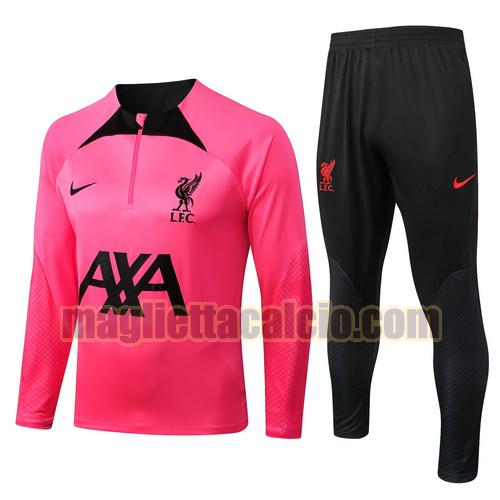 veste + pantalon rosa liverpool uomo training 2022-2023