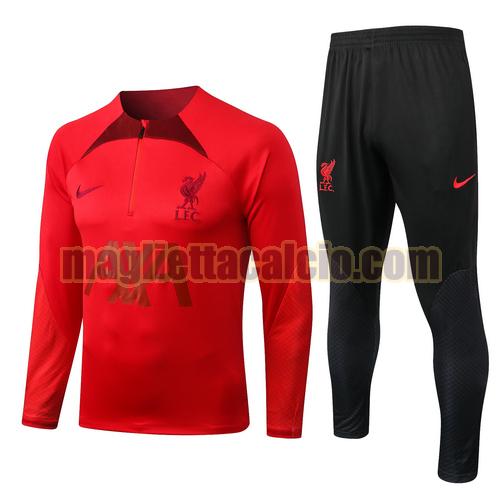 veste + pantalon rosso liverpool uomo training 2022-2023